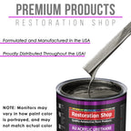 Anthracite Gray Metallic Acrylic Urethane Auto Paint - Complete Gallon Paint Kit - Pro Single Stage Automotive Car Truck Coating 4:1 Mix Ratio 2.8 VOC
