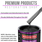 Black Sparkle Metallic Acrylic Urethane Auto Paint (Complete Gallon Paint Kit) Professional Single Stage Automotive Car Coating, 4:1 Mix Ratio 2.8 VOC