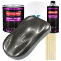 Chop Top Silver Metallic Acrylic Urethane Auto Paint - Complete Gallon Paint Kit - Pro Single Stage Automotive Car Truck Coating 4:1 Mix Ratio 2.8 VOC