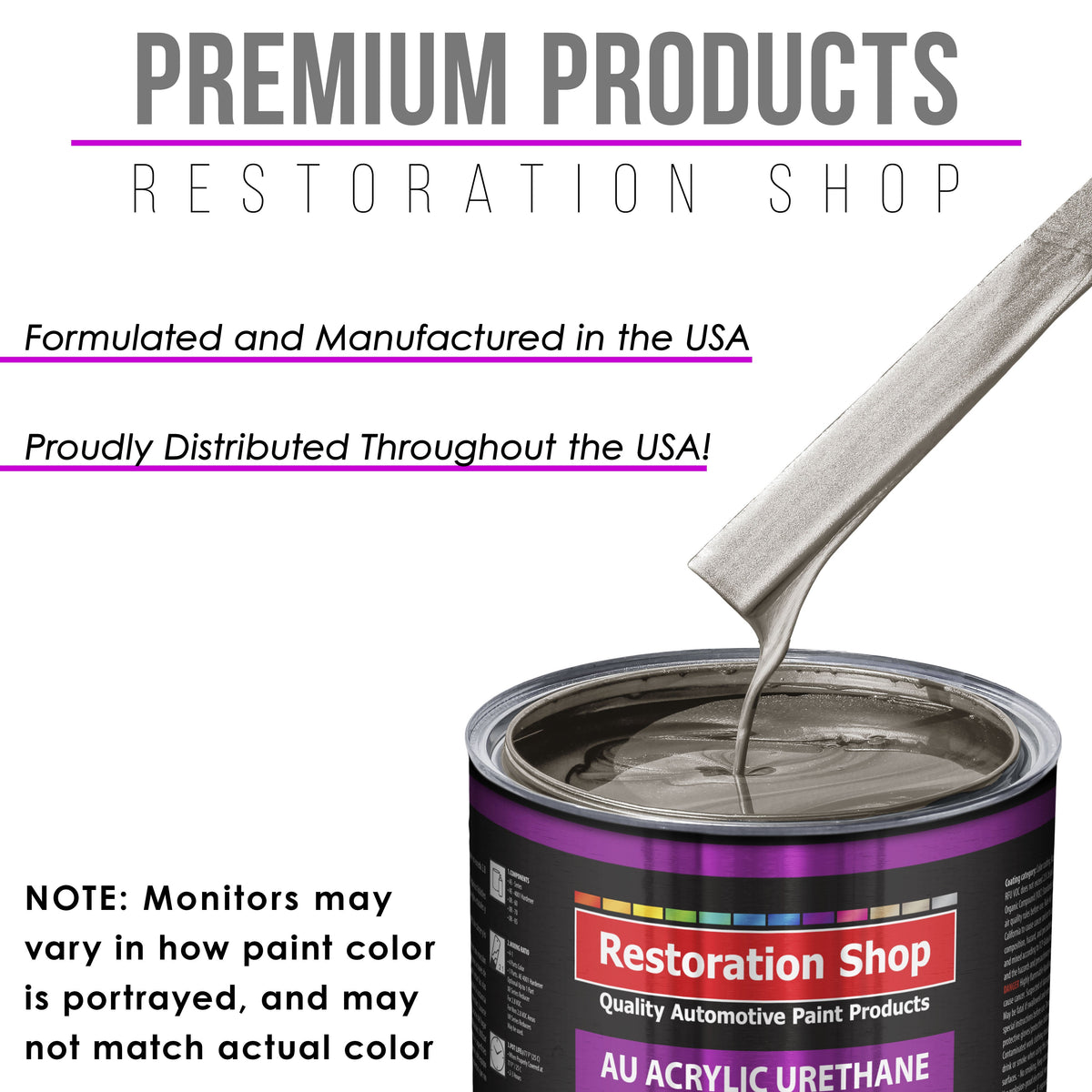 Arizona Bronze Metallic Acrylic Urethane Auto Paint (Complete Gallon Paint Kit) Professional Single Stage Automotive Car Coating 4:1 Mix Ratio 2.8 VOC