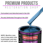 Cruise Night Blue Metallic Acrylic Urethane Auto Paint (Complete Gallon Paint Kit) Pro Single Stage Automotive Car Truck Coating 4:1 Mix Ratio 2.8 VOC