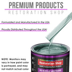 Silver Aqua Metallic Acrylic Urethane Auto Paint - Complete Gallon Paint Kit - Professional Single Stage Automotive Car Coating, 4:1 Mix Ratio 2.8 VOC
