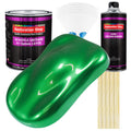 Firemist Green Acrylic Urethane Auto Paint - Complete Gallon Paint Kit - Professional Single Stage Automotive Car Truck Coating, 4:1 Mix Ratio 2.8 VOC