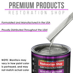 Brilliant Silver Firemist Acrylic Urethane Auto Paint (Complete Gallon Paint Kit) Pro Single Stage Automotive Car Truck Coating, 4:1 Mix Ratio 2.8 VOC