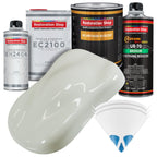 Ermine White Urethane Basecoat with European Clearcoat Auto Paint - Complete Quart Paint Color Kit - Automotive Refinish Coating