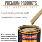 Shoreline Beige - Urethane Basecoat with Clearcoat Auto Paint (Complete Fast Gallon Paint Kit) Professional High Gloss Automotive Car Truck Coating