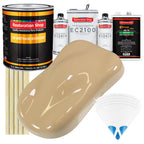 Shoreline Beige Urethane Basecoat with European Clearcoat Auto Paint - Complete Gallon Paint Color Kit - Automotive Refinish Coating