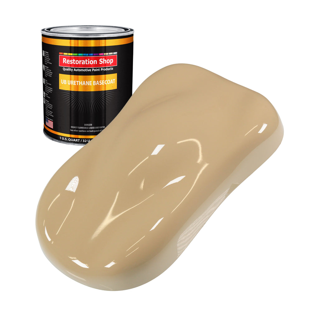 Shoreline Beige - Urethane Basecoat Auto Paint - Quart Paint Color Only - Professional High Gloss Automotive, Car, Truck Coating