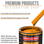 Speed Yellow - Urethane Basecoat with Clearcoat Auto Paint - Complete Slow Gallon Paint Kit - Professional High Gloss Automotive, Car, Truck Coating