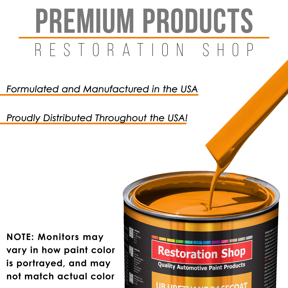 Speed Yellow - Urethane Basecoat with Clearcoat Auto Paint - Complete Slow Gallon Paint Kit - Professional High Gloss Automotive, Car, Truck Coating