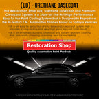 Indy Yellow - Urethane Basecoat Auto Paint - Gallon Paint Color Only - Professional High Gloss Automotive, Car, Truck Coating