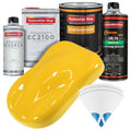 Sunshine Yellow Urethane Basecoat with European Clearcoat Auto Paint - Complete Quart Paint Color Kit - Automotive Refinish Coating