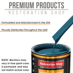 Medium Blue - Urethane Basecoat with Clearcoat Auto Paint,1 Gallon Kit - Complete Medium Gallon Paint Kit - Professional Automotive Coating
