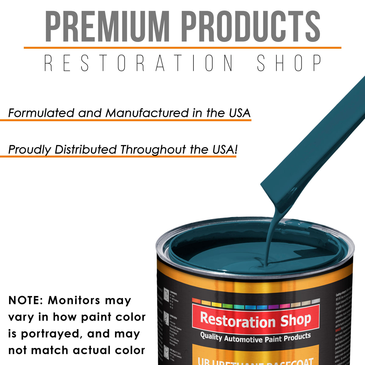 Transport Blue - Urethane Basecoat with Clearcoat Auto Paint (Complete Medium Gallon Paint Kit) Professional High Gloss Automotive Car Truck Coating