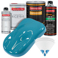 Petty Blue Urethane Basecoat with European Clearcoat Auto Paint - Complete Quart Paint Color Kit - Automotive Refinish Coating