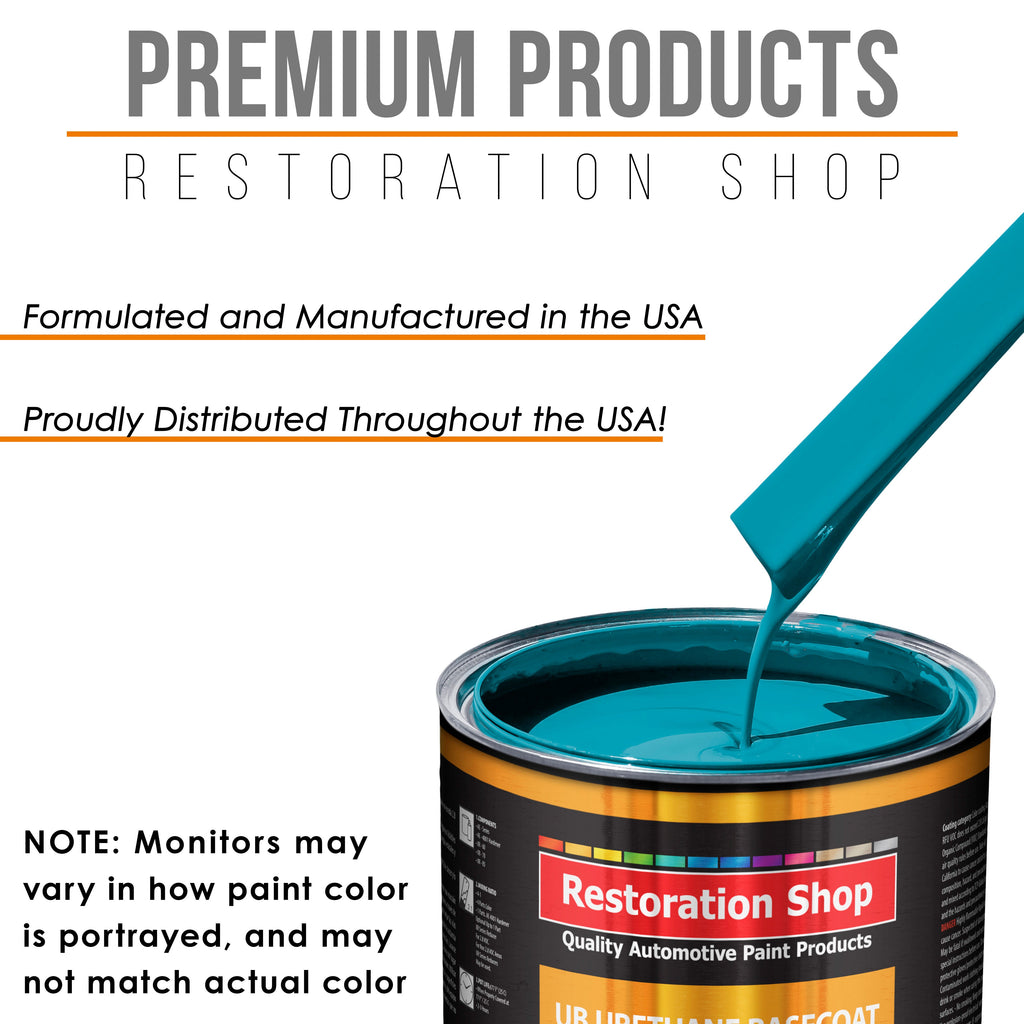 Petty Blue - Urethane Basecoat with Clearcoat Auto Paint - Complete Medium Quart Paint Kit - Professional High Gloss Automotive, Car, Truck Coating