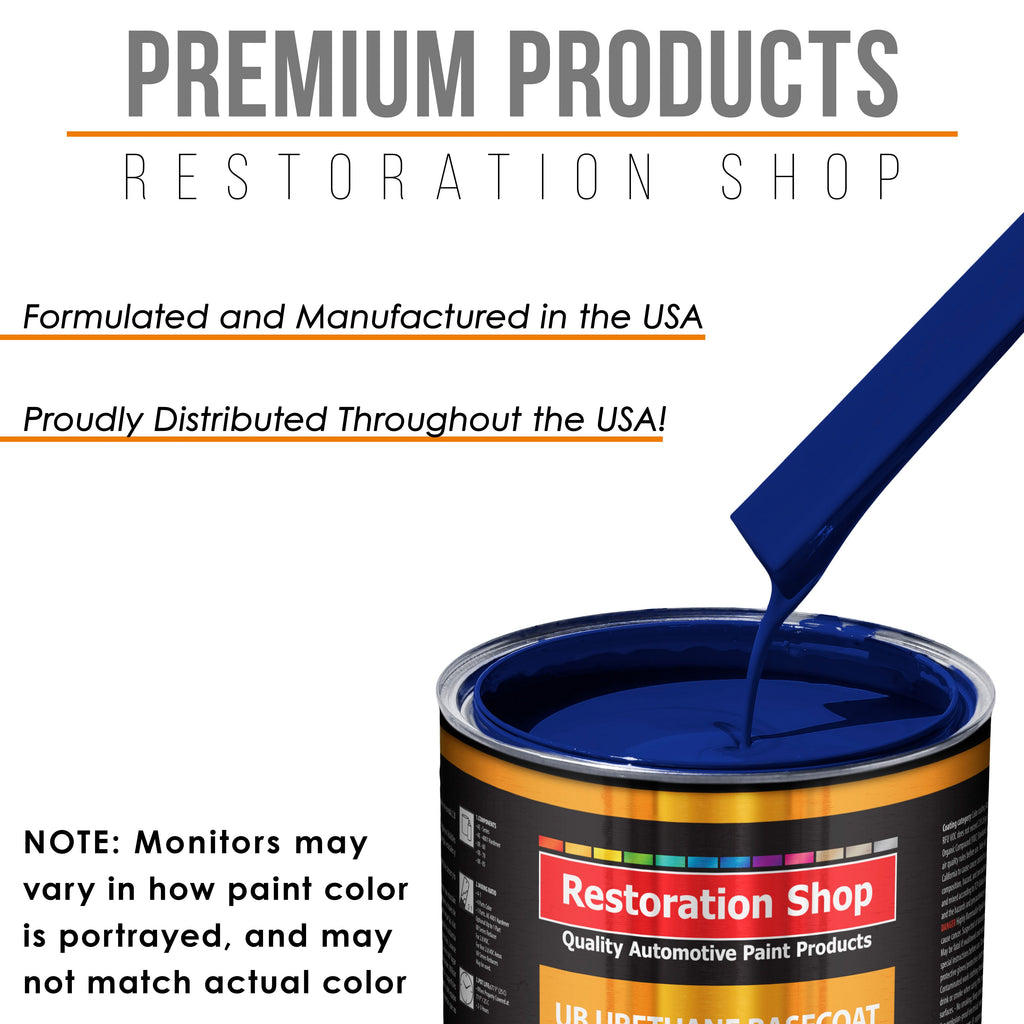 Marine Blue - Urethane Basecoat Auto Paint - Quart Paint Color Only - Professional High Gloss Automotive, Car, Truck Coating