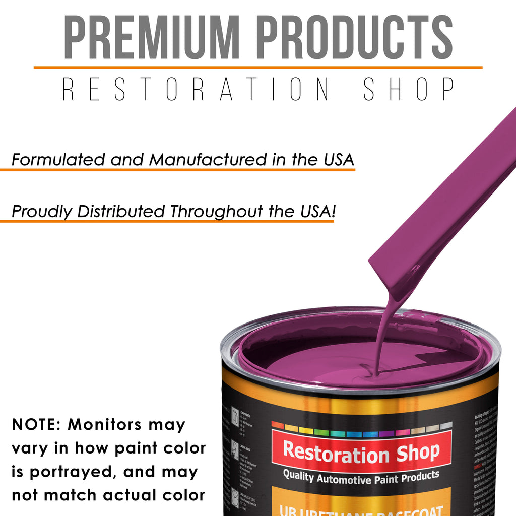Magenta - Urethane Basecoat with Premium Clearcoat Auto Paint - Complete Medium Gallon Paint Kit - Professional High Gloss Automotive Coating