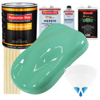Light Aqua - Urethane Basecoat with Premium Clearcoat Auto Paint - Complete Medium Gallon Paint Kit - Professional High Gloss Automotive Coating