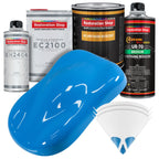Grabber Blue Urethane Basecoat with European Clearcoat Auto Paint - Complete Quart Paint Color Kit - Automotive Refinish Coating
