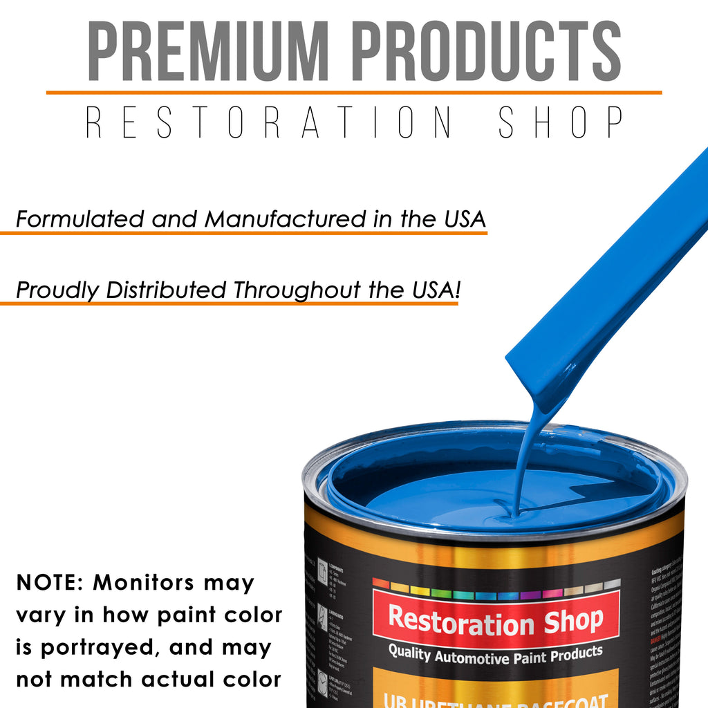 Coastal Highway Blue - Urethane Basecoat Auto Paint - Quart Paint Color Only - Professional High Gloss Automotive, Car, Truck Coating