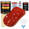 Scarlet Red - Urethane Basecoat with Premium Clearcoat Auto Paint - Complete Slow Gallon Paint Kit - Professional High Gloss Automotive Coating