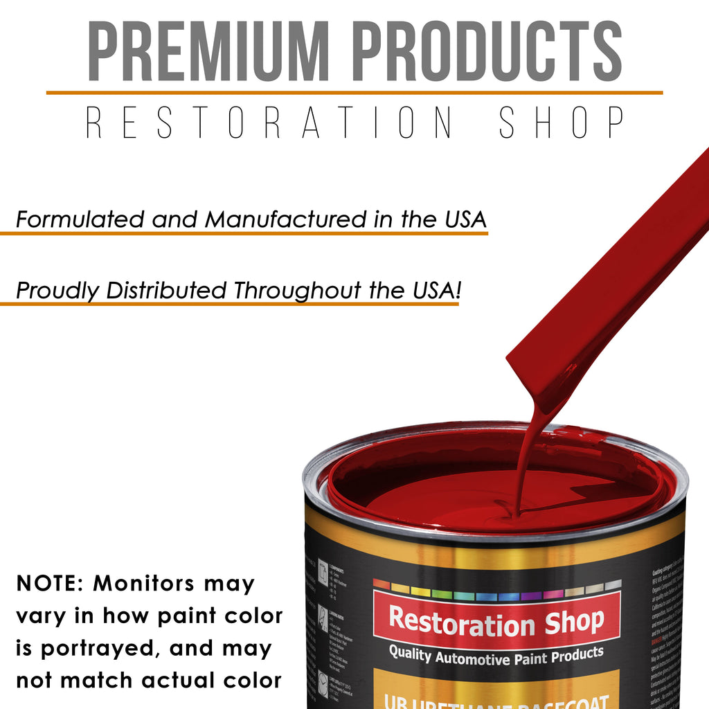 Torch Red - Urethane Basecoat with Premium Clearcoat Auto Paint - Complete Medium Gallon Paint Kit - Professional High Gloss Automotive Coating