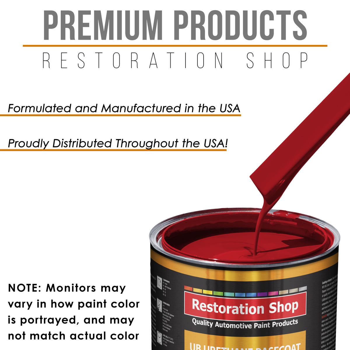 Jalapeno Bright Red - Urethane Basecoat with Clearcoat Auto Paint - Complete Fast Gallon Paint Kit - Professional Gloss Automotive Car Truck Coating