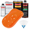 California Orange Urethane Basecoat with European Clearcoat Auto Paint - Complete Quart Paint Color Kit - Automotive Refinish Coating