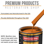 California Orange - Urethane Basecoat with Clearcoat Auto Paint - Complete Slow Gallon Paint Kit - Professional Gloss Automotive Car Truck Coating