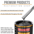 Black Metallic - Urethane Basecoat with Clearcoat Auto Paint (Complete Medium Quart Paint Kit) Professional High Gloss Automotive Car Truck Coating