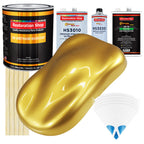 Anniversary Gold Metallic - Urethane Basecoat with Premium Clearcoat Auto Paint - Complete Medium Gallon Paint Kit - Professional Automotive Coating