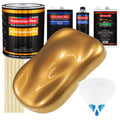 Autumn Gold Metallic - Urethane Basecoat with Clearcoat Auto Paint (Complete Medium Gallon Paint Kit) Professional Gloss Automotive Car Truck Coating