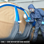 Frost Blue Metallic - Urethane Basecoat Auto Paint - Quart Paint Color Only - Professional High Gloss Automotive, Car, Truck Coating