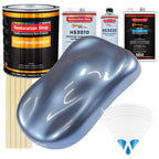 Sonic Blue Metallic - Urethane Basecoat with Premium Clearcoat Auto Paint (Complete Slow Gallon Paint Kit) Professional High Gloss Automotive Coating
