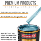 Azure Blue Metallic - Urethane Basecoat Auto Paint - Quart Paint Color Only - Professional High Gloss Automotive, Car, Truck Coating