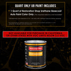Viper Blue Metallic - Urethane Basecoat Auto Paint - Quart Paint Color Only - Professional High Gloss Automotive, Car, Truck Coating