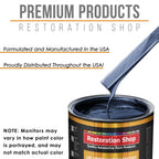 Sapphire Blue Metallic - Urethane Basecoat with Clearcoat Auto Paint (Complete Medium Quart Paint Kit) Professional Gloss Automotive Car Truck Coating