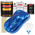 Burn Out Blue Metallic Urethane Basecoat with European Clearcoat Auto Paint - Complete Gallon Paint Color Kit - Automotive Refinish Coating