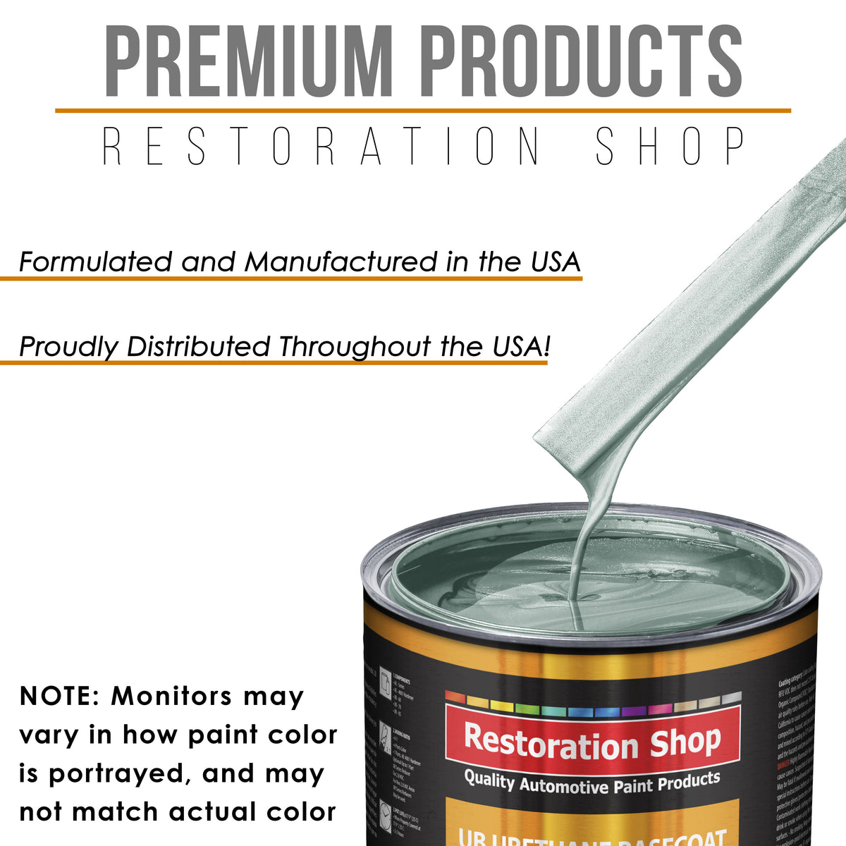 Frost Green Metallic - Urethane Basecoat with Clearcoat Auto Paint - Complete Slow Gallon Paint Kit - Professional Gloss Automotive Car Truck Coating