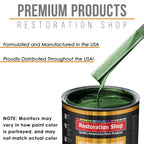 British Racing Green Metallic - Urethane Basecoat with Clearcoat Auto Paint - Complete Medium Quart Paint Kit - Professional Automotive Car Coating