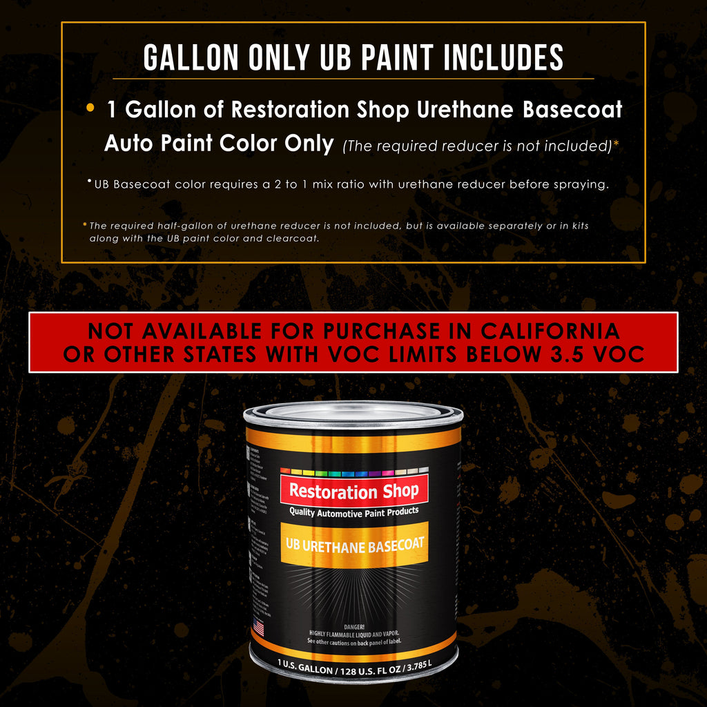 Emerald Green Metallic - Urethane Basecoat Auto Paint - Gallon Paint Color Only - Professional High Gloss Automotive, Car, Truck Coating
