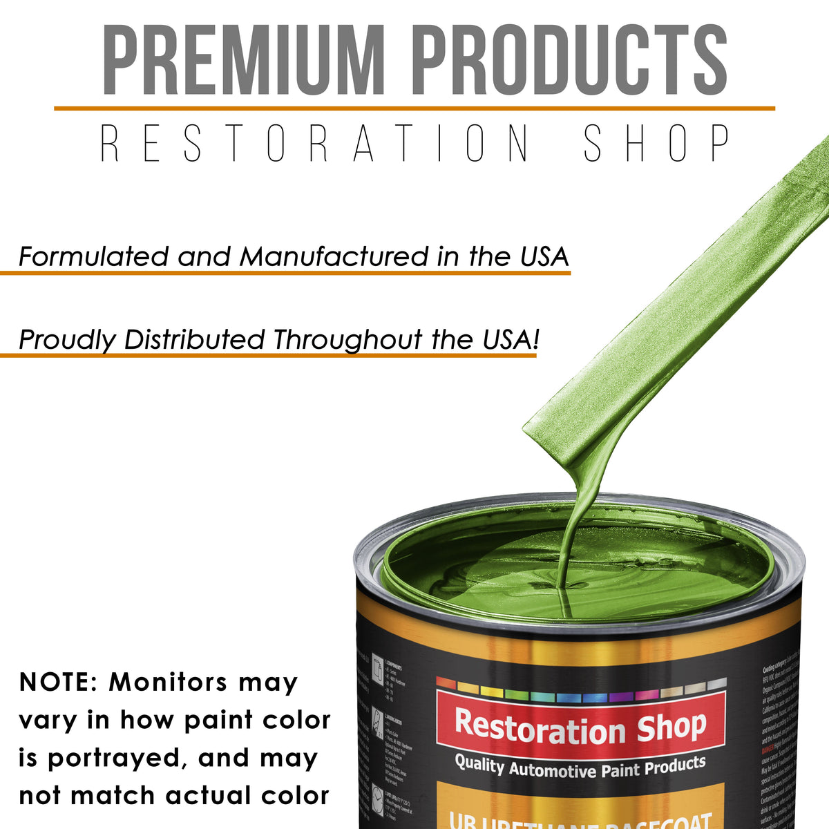 Synergy Green Metallic - Urethane Basecoat with Clearcoat Auto Paint (Complete Fast Gallon Paint Kit) Professional Gloss Automotive Car Truck Coating
