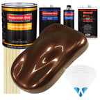 Whole Earth Brown Firemist - Urethane Basecoat with Clearcoat Auto Paint - Complete Fast Gallon Paint Kit - Professional Automotive Car Truck Coating