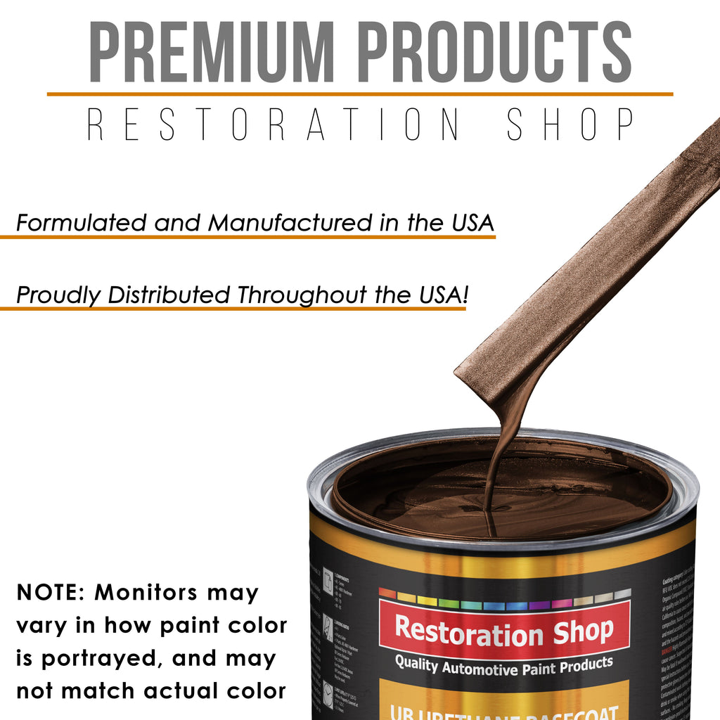 Whole Earth Brown Firemist Urethane Basecoat with European Clearcoat Auto Paint - Complete Gallon Paint Color Kit - Automotive Refinish Coating