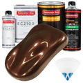 Whole Earth Brown Firemist Urethane Basecoat with European Clearcoat Auto Paint - Complete Quart Paint Color Kit - Automotive Refinish Coating