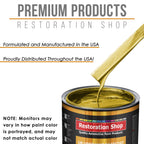 Saturn Gold Firemist - Urethane Basecoat with Premium Clearcoat Auto Paint (Complete Slow Gallon Paint Kit) Professional High Gloss Automotive Coating