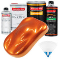Firemist Orange Urethane Basecoat with European Clearcoat Auto Paint - Complete Quart Paint Color Kit - Automotive Refinish Coating