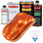 Firemist Orange Urethane Basecoat with European Clearcoat Auto Paint - Complete Quart Paint Color Kit - Automotive Refinish Coating