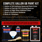 Firemist Red - Urethane Basecoat with Clearcoat Auto Paint - Complete Fast Gallon Paint Kit - Professional High Gloss Automotive, Car, Truck Coating